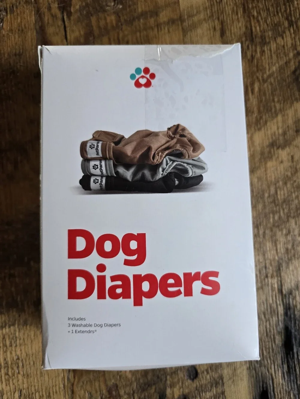 Dog Diapers Washable Pack - Rust, Gray, Black. Size MEDIUM